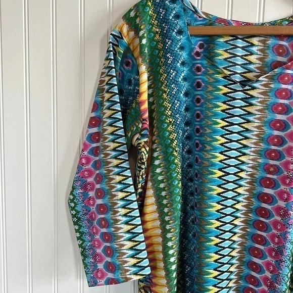 Large, extra large swimsuit, cover-up, colorful women’s - Picture 2 of 5